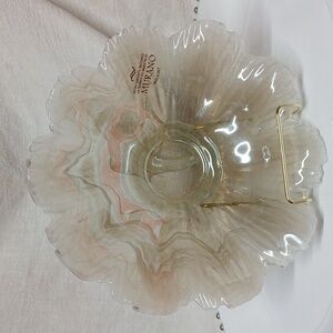 Murano Translucent Glass Blossom bowl